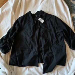 TAGS ON! NEVER WORN!! PLUS SIZE BLACK BLAZER!
